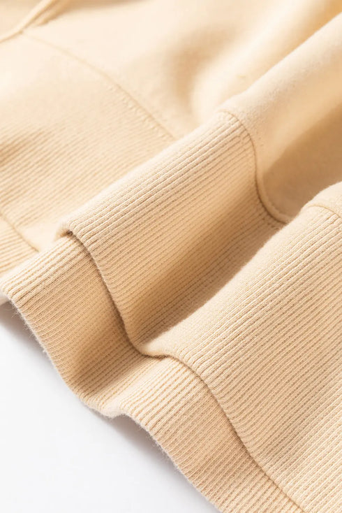 'Stellarae' Striped Long Sleeve Beige Sweater - Celes Fashion